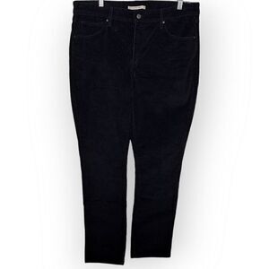 Levi's Classic Mid Rise Skinny Corduroy Jean in Black size 32